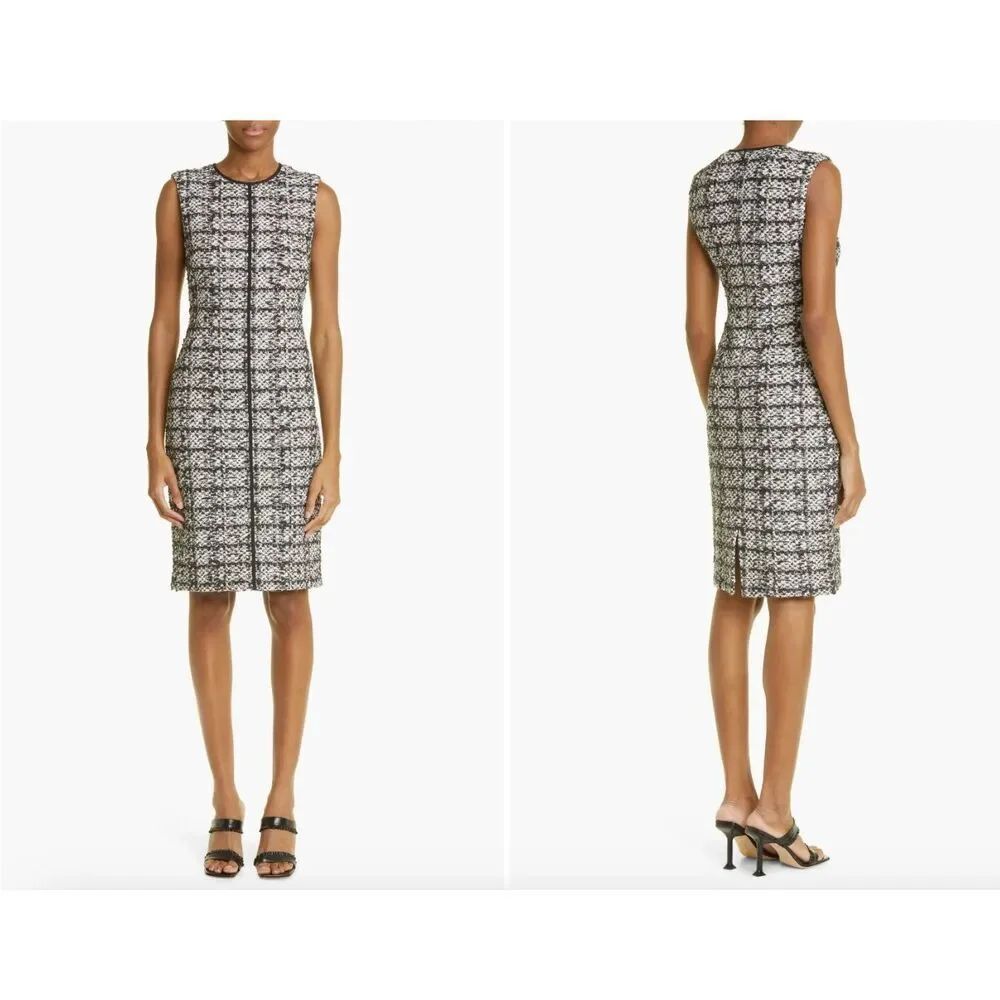 St John Knits Boucle Tweed Sheath Dress SZ 10 NEW MSRP $1045